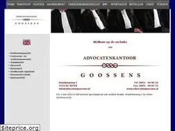 Sites similar to advocatengoossens.nl