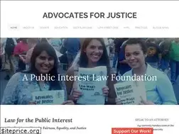 Sites similar to advocatesforjustice.net