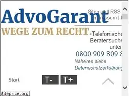Sites similar to advogarant.de