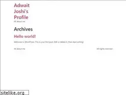 Sites similar to adwaitjoshi.com