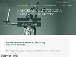 Sites similar to adwokatcebo-kubiczek.pl