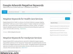 Sites similar to adwordsnegativekeywords.com