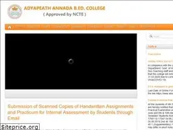 Sites similar to adyapeathannadabedcollege.com