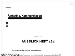 Sites similar to aesthetikundkommunikation.de