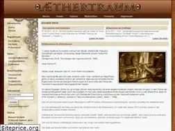 Sites similar to aethertraum.de