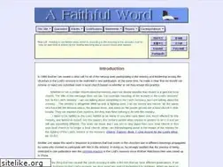 Sites similar to afaithfulword.org