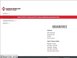 Sites similar to afcurgentcarebraintree.com