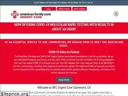 Sites similar to afcurgentcareclairemont.com
