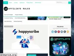 Sites similar to affiliaterules.com