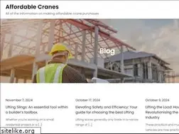 Sites similar to affordable-cranes.com