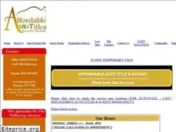 Sites similar to affordableautotitle.com
