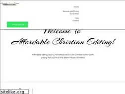 Sites similar to affordablechristianediting.com