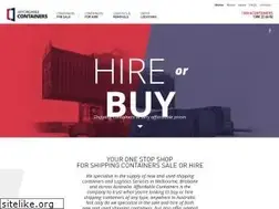 Sites similar to affordablecontainers.com.au