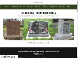 Sites similar to affordablefamilymemorials.com