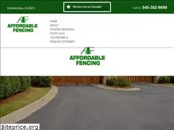 Sites similar to affordablefencingnrv.com