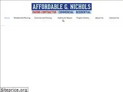Sites similar to affordablegnicholspaving.com