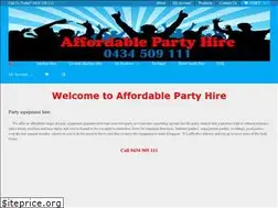 Sites similar to affordablepartyhire.com