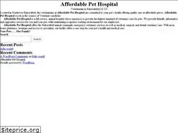 Sites similar to affordablepethospital.com