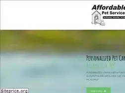 Sites similar to affordablepetservices.com