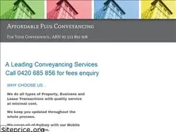 Sites similar to affordableplusconveyancing.com