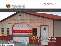 Sites similar to affordableportablesnm.com