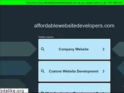 Sites similar to affordablewebsitedevelopers.com