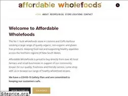 Sites similar to affordablewholefoods.com.au