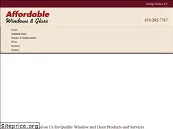 Sites similar to affordablewindowandglass.com