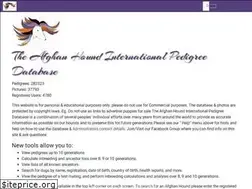 Sites similar to afghanhoundpedigrees.com