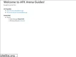 Sites similar to afk-arena-guides.herokuapp.com