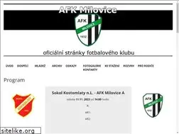 Sites similar to afk-milovice.cz