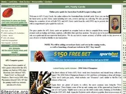 Sites similar to aflfootycards.com