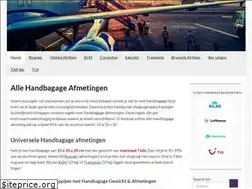 Sites similar to afmetingen-handbagage.nl