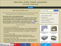 Sites similar to aforyzmy-cytaty.pl