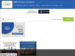 Sites similar to afpspeakerdatabase.com