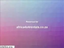 Sites similar to africa4x4rentals.co.za