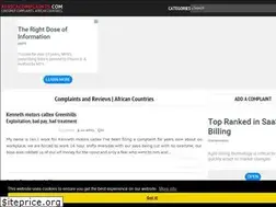 Sites similar to africacomplaints.com