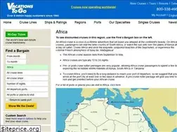 Sites similar to africacruises.com