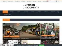 Sites similar to africanarguments.org