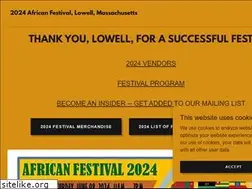 Sites similar to africanfestivallowell.org