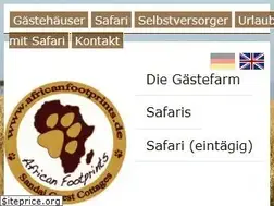 Sites similar to africanfootprints.de