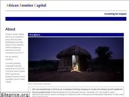 Sites similar to africanfrontiercapital.com