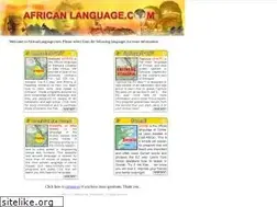 Sites similar to africanlanguage.com