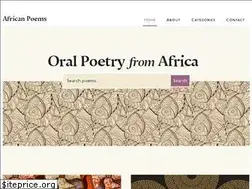 Sites similar to africanpoems.net
