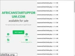 Sites similar to africanstartupforum.com