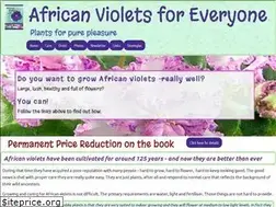 Sites similar to africanvioletsforeveryone.net