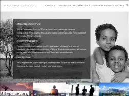 Sites similar to africaopportunityfund.com