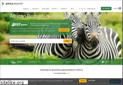 Sites similar to africaregistry.com