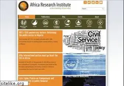 Sites similar to africaresearchinstitute.org