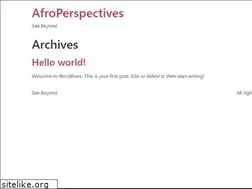Sites similar to afroperspectives.com